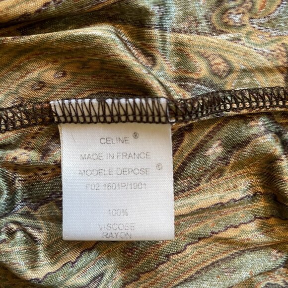 Celine vintage circa 2000 solk dress, size M - Picture 5 of 6